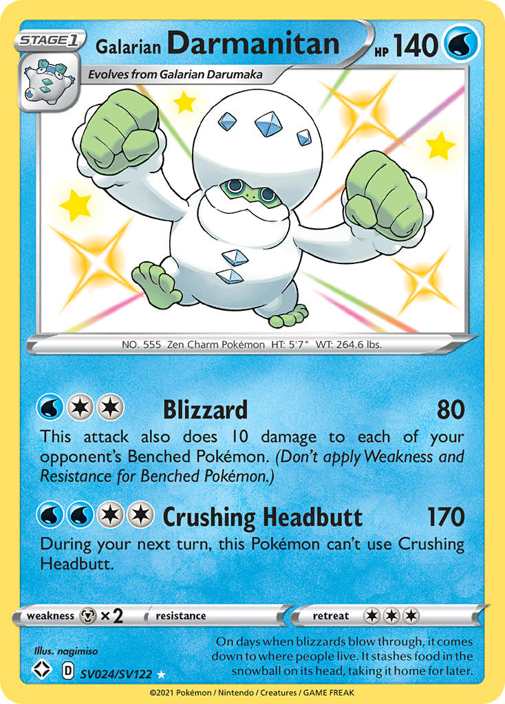 Galarian Darmanitan (SV024/SV122) [Sword & Shield: Shining Fates] - Card Brawlers | Quebec | Canada | Yu-Gi-Oh!