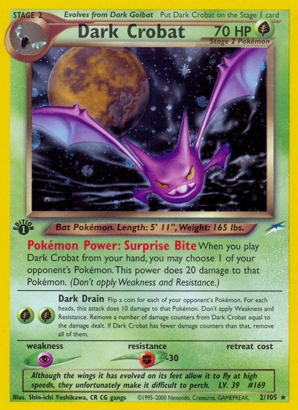 Dark Crobat (2/105) [Neo Destiny 1st Edition] - Card Brawlers | Quebec | Canada | Yu-Gi-Oh!