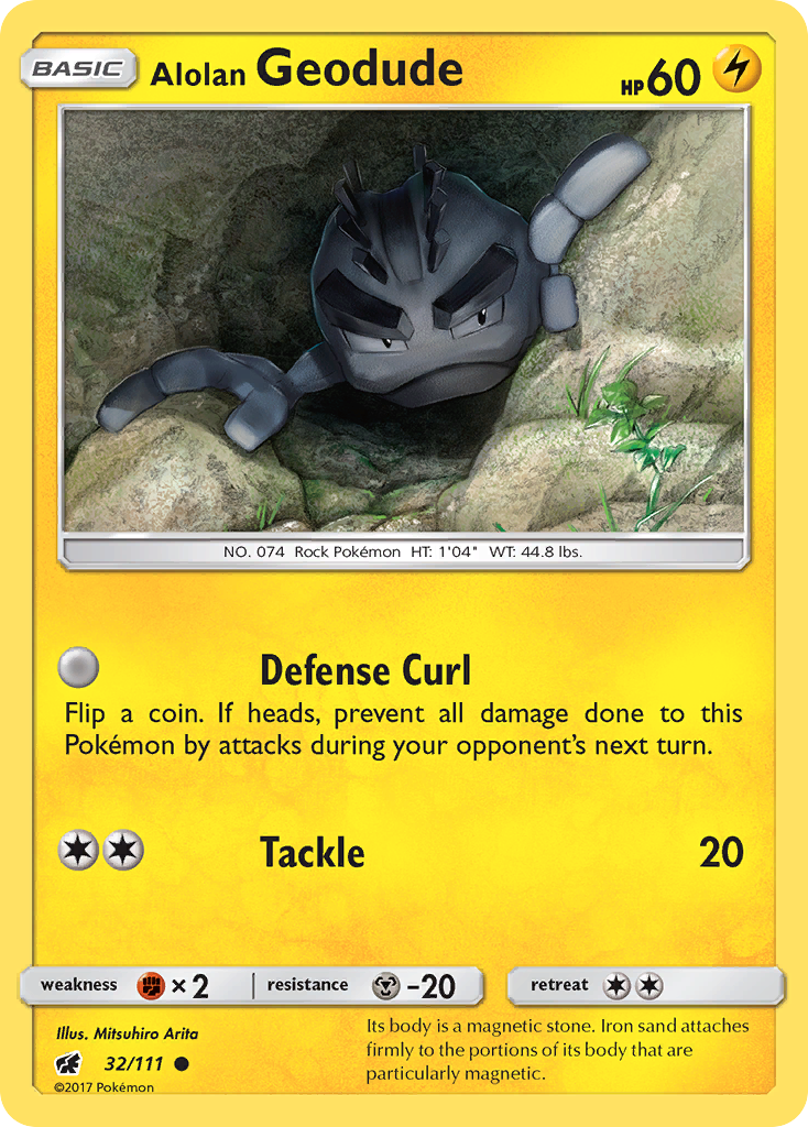 Alolan Geodude (32/111) [Sun & Moon: Crimson Invasion] - Card Brawlers | Quebec | Canada | Yu-Gi-Oh!