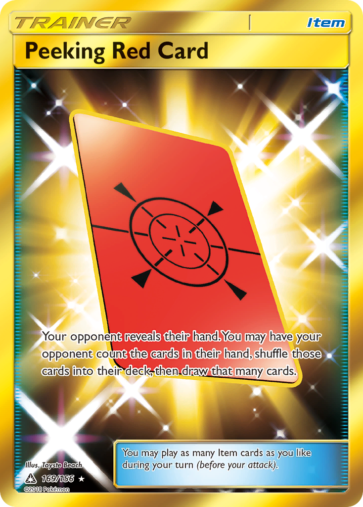 Peeking Red Card (169/156) [Sun & Moon: Ultra Prism] - Card Brawlers | Quebec | Canada | Yu-Gi-Oh!