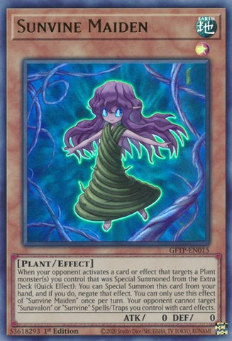 Sunvine Maiden [GFTP-EN015] Ultra Rare - Card Brawlers | Quebec | Canada | Yu-Gi-Oh!