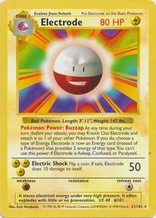 Electrode (21/102) [Base Set Shadowless Unlimited] - Card Brawlers | Quebec | Canada | Yu-Gi-Oh!