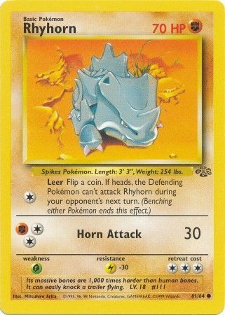 Rhyhorn (61/64) [Jungle Unlimited] - Card Brawlers | Quebec | Canada | Yu-Gi-Oh!