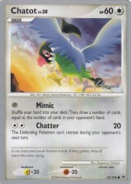 Chatot LV.30 (55/100) (Psychic Lock - Jason Klaczynski) [World Championships 2008] - Card Brawlers | Quebec | Canada | Yu-Gi-Oh!