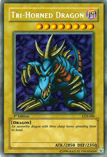 Tri-Horned Dragon [LOB-000] Secret Rare - Card Brawlers | Quebec | Canada | Yu-Gi-Oh!