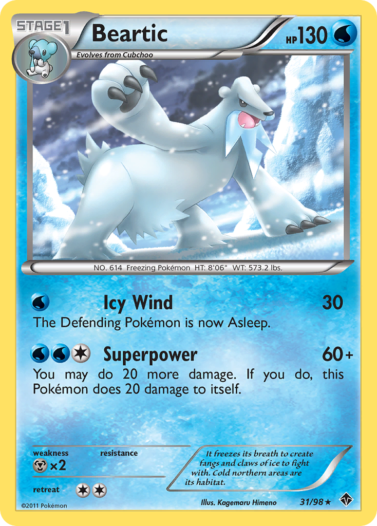 Beartic (31/98) [Black & White: Emerging Powers] - Card Brawlers | Quebec | Canada | Yu-Gi-Oh!