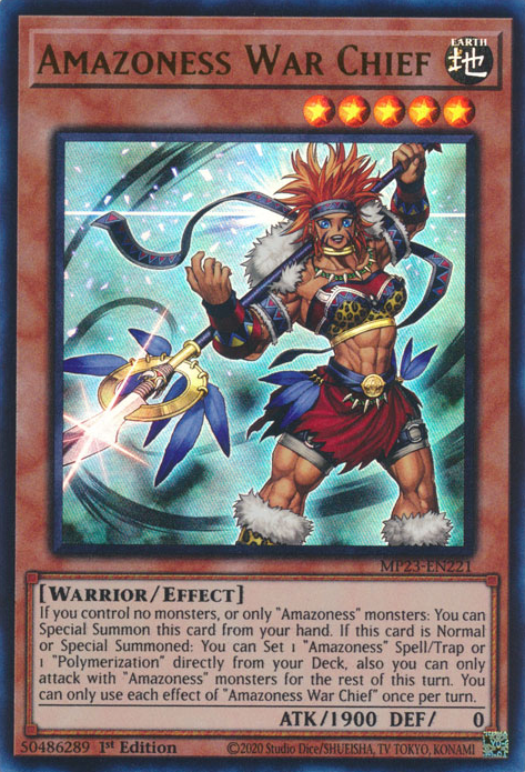 Amazoness War Chief [MP23-EN221] Ultra Rare - Card Brawlers | Quebec | Canada | Yu-Gi-Oh!