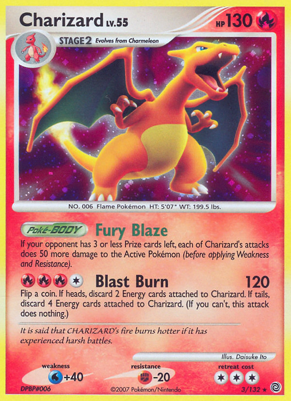Charizard (3/132) [Diamond & Pearl: Secret Wonders] - Card Brawlers | Quebec | Canada | Yu-Gi-Oh!