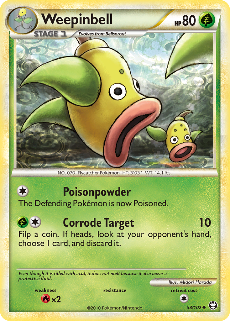 Weepinbell (53/102) [HeartGold & SoulSilver: Triumphant] - Card Brawlers | Quebec | Canada | Yu-Gi-Oh!