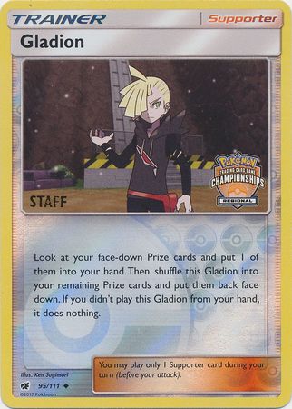 Gladion (95/111) (Regional Championship Promo Staff) [Sun & Moon: Crimson Invasion] - Card Brawlers | Quebec | Canada | Yu-Gi-Oh!