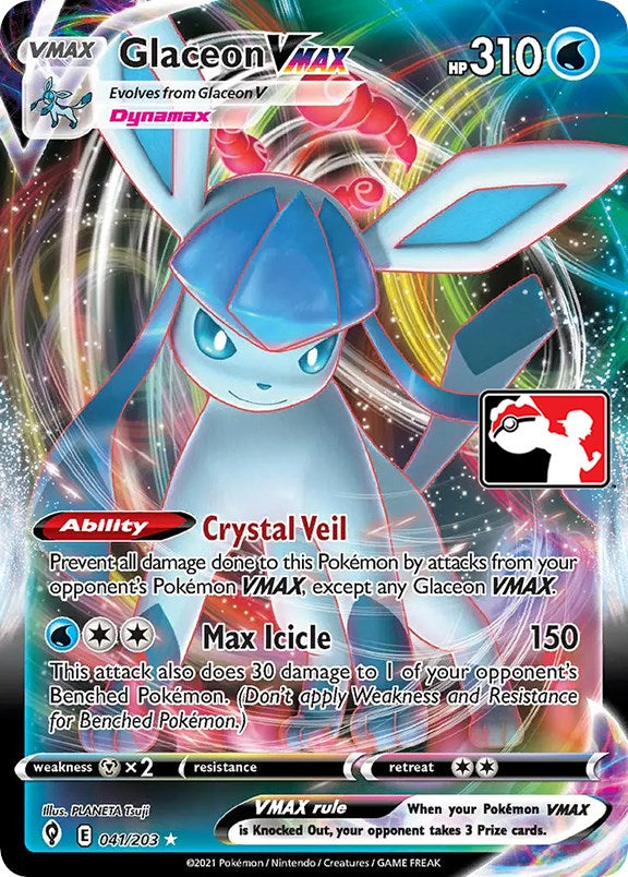 Glaceon VMAX (041/203) [Prize Pack Series One] - Card Brawlers | Quebec | Canada | Yu-Gi-Oh!