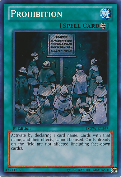 Prohibition [LCYW-EN267] Secret Rare - Card Brawlers | Quebec | Canada | Yu-Gi-Oh!