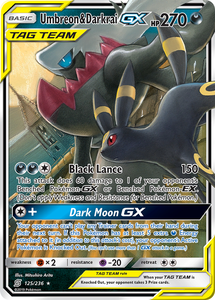 Umbreon & Darkrai GX (125/236) [Sun & Moon: Unified Minds] - Card Brawlers | Quebec | Canada | Yu-Gi-Oh!