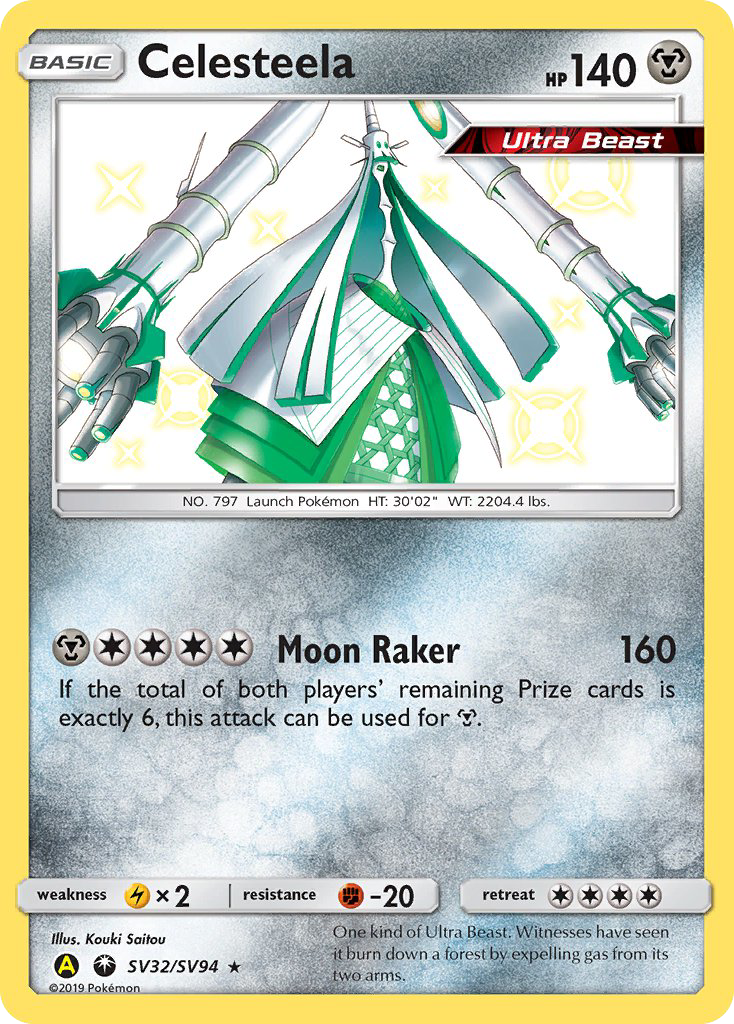 Celesteela (SV32/SV94) [Sun & Moon: Hidden Fates - Shiny Vault] - Card Brawlers | Quebec | Canada | Yu-Gi-Oh!