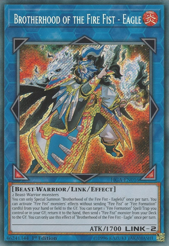 Brotherhood of the Fire Fist - Eagle [FIGA-EN016] Secret Rare - Card Brawlers | Quebec | Canada | Yu-Gi-Oh!