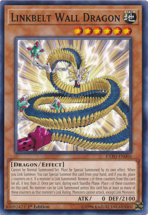 Linkbelt Wall Dragon [EXFO-EN006] Common - Card Brawlers | Quebec | Canada | Yu-Gi-Oh!