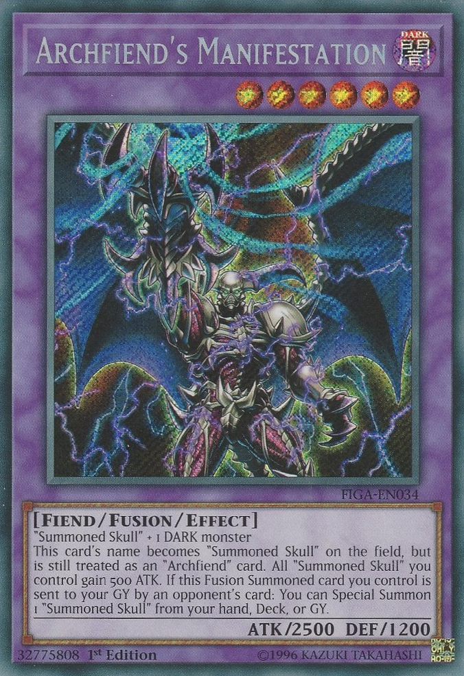 Archfiend's Manifestation [FIGA-EN034] Secret Rare - Card Brawlers | Quebec | Canada | Yu-Gi-Oh!