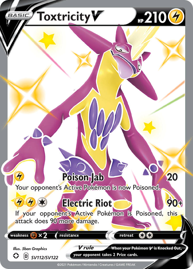Toxtricity V (SV112/SV122) [Sword & Shield: Shining Fates] - Card Brawlers | Quebec | Canada | Yu-Gi-Oh!