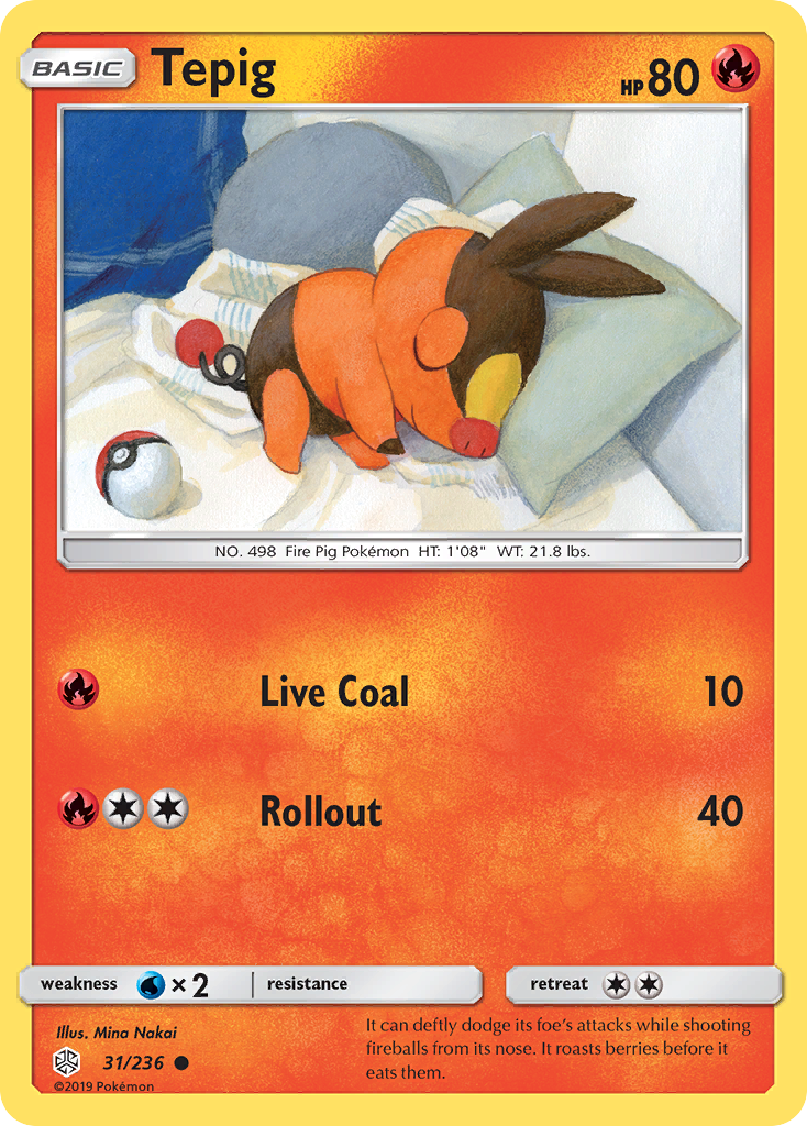 Tepig (31/236) [Sun & Moon: Cosmic Eclipse] - Card Brawlers | Quebec | Canada | Yu-Gi-Oh!