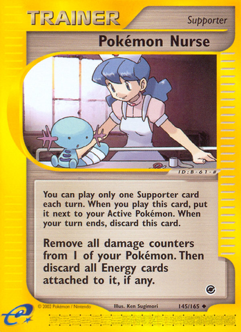 Pokemon Nurse (145/165) [Expedition: Base Set] - Card Brawlers | Quebec | Canada | Yu-Gi-Oh!