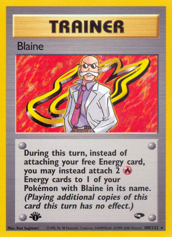 Blaine (100/132) [Gym Challenge 1st Edition] - Card Brawlers | Quebec | Canada | Yu-Gi-Oh!