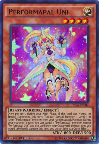 Performapal Uni [DRL3-EN002] Ultra Rare - Yu-Gi-Oh! - Card Brawlers | Quebec | Canada |