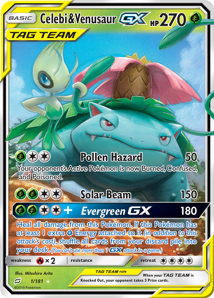Celebi & Venusaur GX (1/181) [Sun & Moon: Team Up] - Card Brawlers | Quebec | Canada | Yu-Gi-Oh!