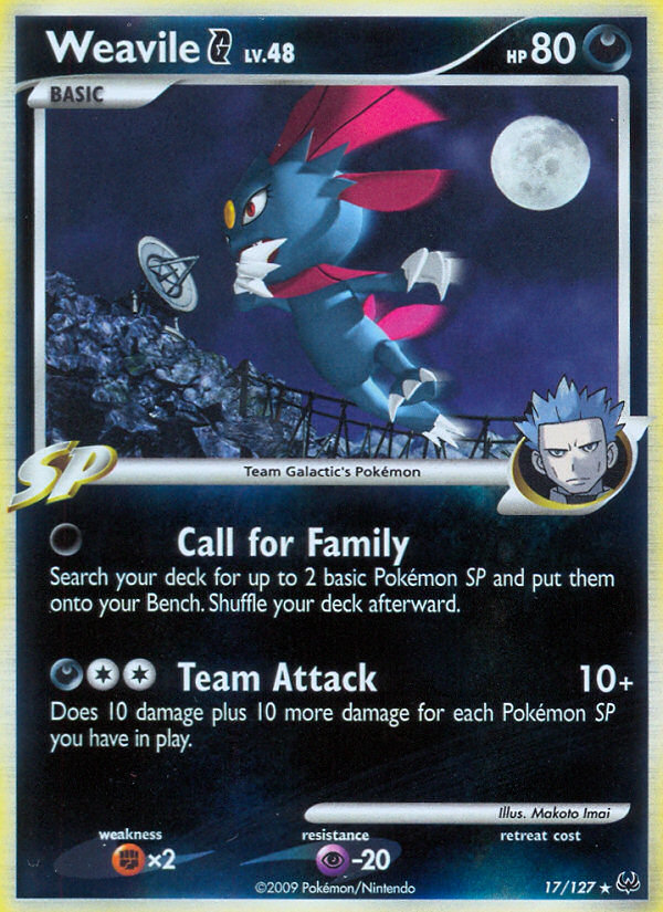 Weavile G (17/127) [Platinum: Base Set] - Card Brawlers | Quebec | Canada | Yu-Gi-Oh!