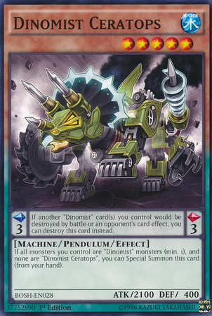 Dinomist Ceratops [BOSH-EN028] Common - Yu-Gi-Oh! - Card Brawlers | Quebec | Canada |