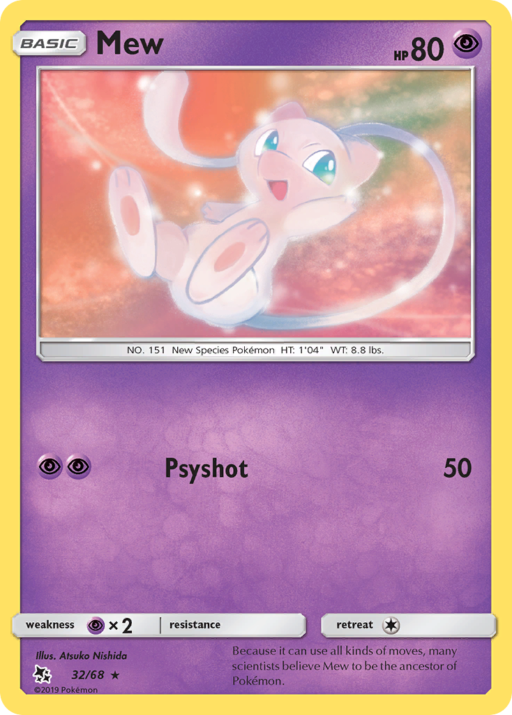 Mew (32/68) [Sun & Moon: Hidden Fates] - Card Brawlers | Quebec | Canada | Yu-Gi-Oh!