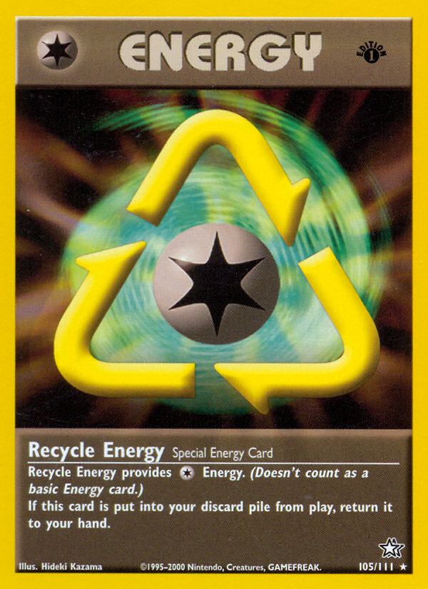 Recycle Energy (105/111) [Neo Genesis 1st Edition] - Card Brawlers | Quebec | Canada | Yu-Gi-Oh!