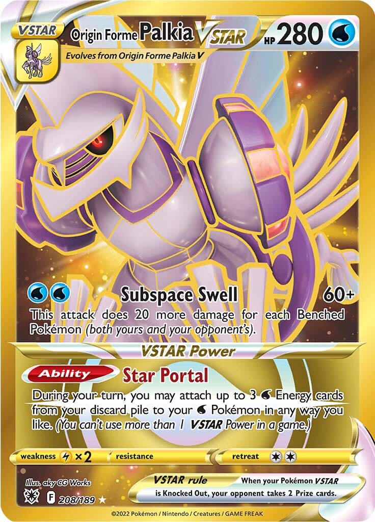 Origin Forme Palkia VSTAR (208/189) [Sword & Shield: Astral Radiance] - Card Brawlers | Quebec | Canada | Yu-Gi-Oh!