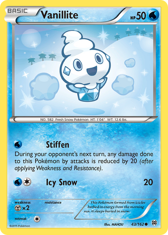 Vanillite (43/162) [XY: BREAKthrough] - Card Brawlers | Quebec | Canada | Yu-Gi-Oh!