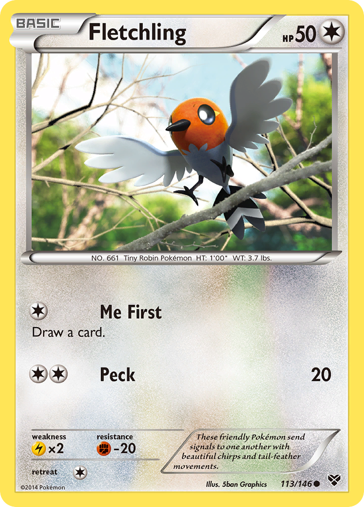 Fletchling (113/146) [XY: Base Set] - Card Brawlers | Quebec | Canada | Yu-Gi-Oh!