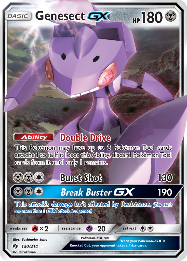 Genesect GX (130/214) [Sun & Moon: Lost Thunder] - Card Brawlers | Quebec | Canada | Yu-Gi-Oh!