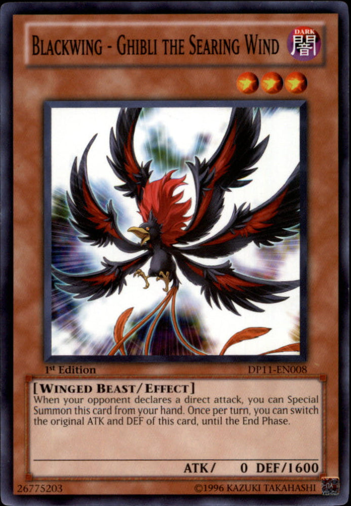 Blackwing - Ghibli the Searing Wind [DP11-EN008] Common - Yu-Gi-Oh! - Card Brawlers | Quebec | Canada |