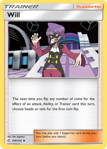 Will (208/236) [Sun & Moon: Cosmic Eclipse] - Card Brawlers | Quebec | Canada | Yu-Gi-Oh!