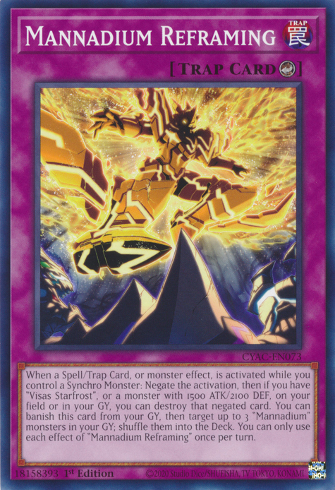 Mannadium Reframing [CYAC-EN073] Common - Card Brawlers | Quebec | Canada | Yu-Gi-Oh!