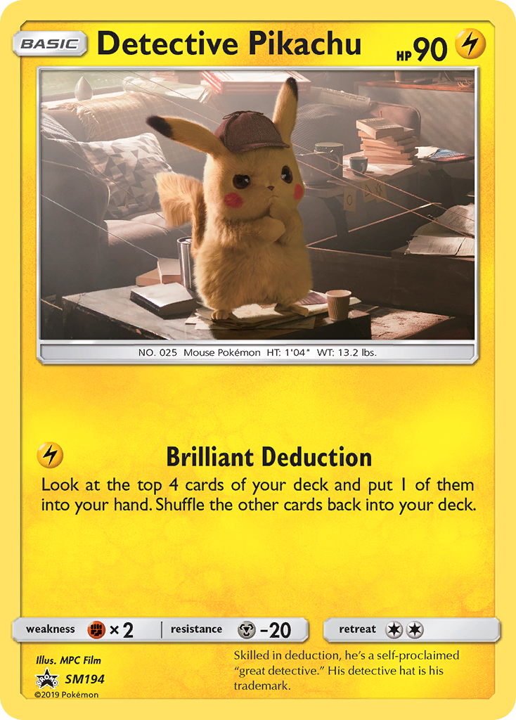 Detective Pikachu (SM194) [Sun & Moon: Black Star Promos] - Card Brawlers | Quebec | Canada | Yu-Gi-Oh!