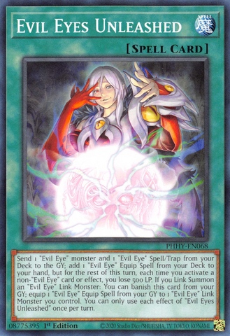 Evil Eyes Unleashed [PHHY-EN068] Common - Card Brawlers | Quebec | Canada | Yu-Gi-Oh!