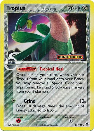 Tropius (23/101) (Delta Species) (Stamped) [EX: Dragon Frontiers] - Card Brawlers | Quebec | Canada | Yu-Gi-Oh!