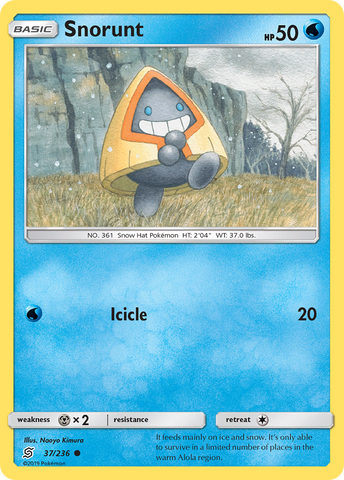 Snorunt (37/236) [Sun & Moon: Unified Minds] - Card Brawlers | Quebec | Canada | Yu-Gi-Oh!