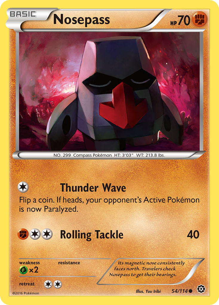 Nosepass (54/114) [XY: Steam Siege] - Card Brawlers | Quebec | Canada | Yu-Gi-Oh!