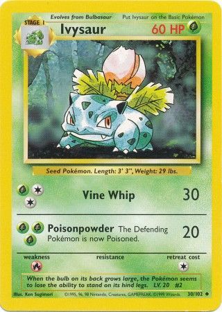 Ivysaur (30/102) [Base Set Unlimited] - Card Brawlers | Quebec | Canada | Yu-Gi-Oh!