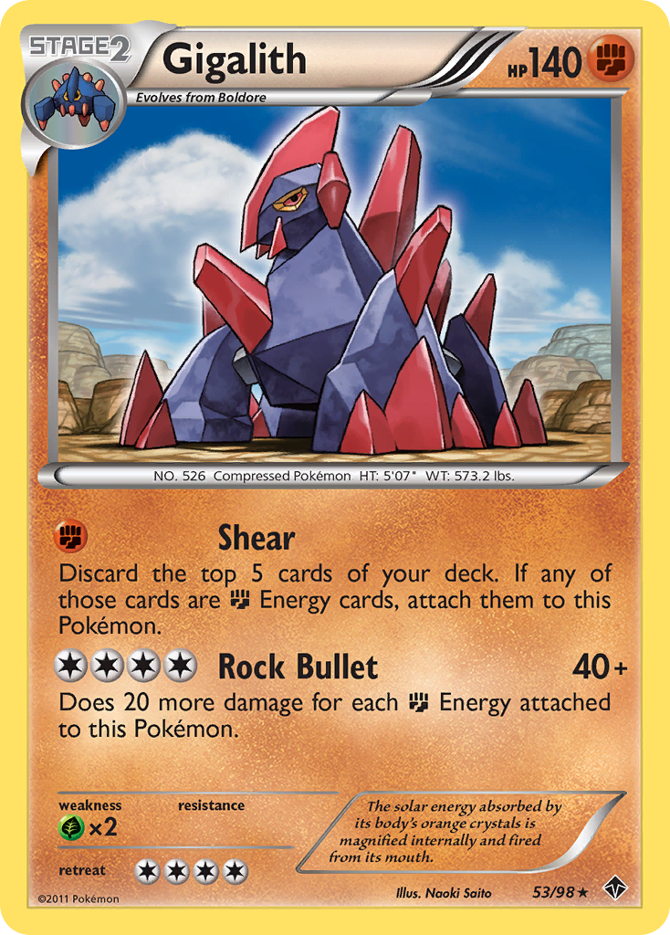 Gigalith (53/98) [Black & White: Emerging Powers] - Card Brawlers | Quebec | Canada | Yu-Gi-Oh!