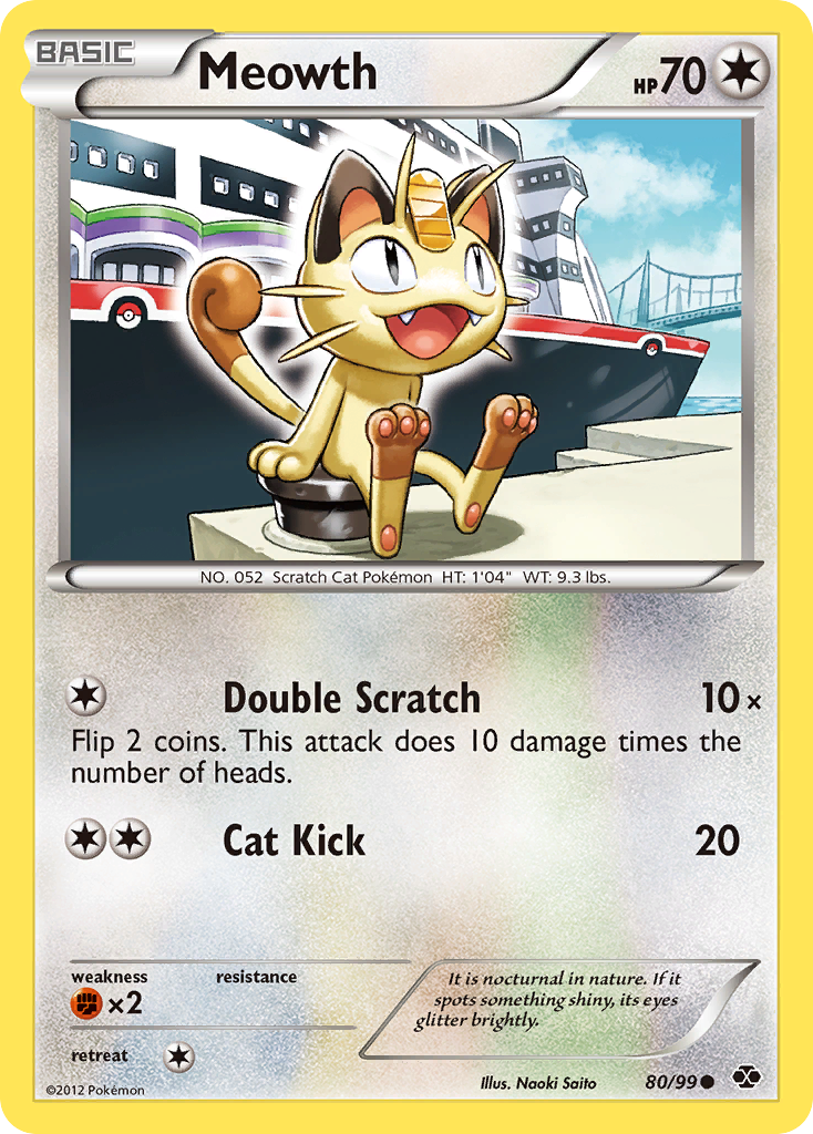 Meowth (80/99) [Black & White: Next Destinies] - Card Brawlers | Quebec | Canada | Yu-Gi-Oh!