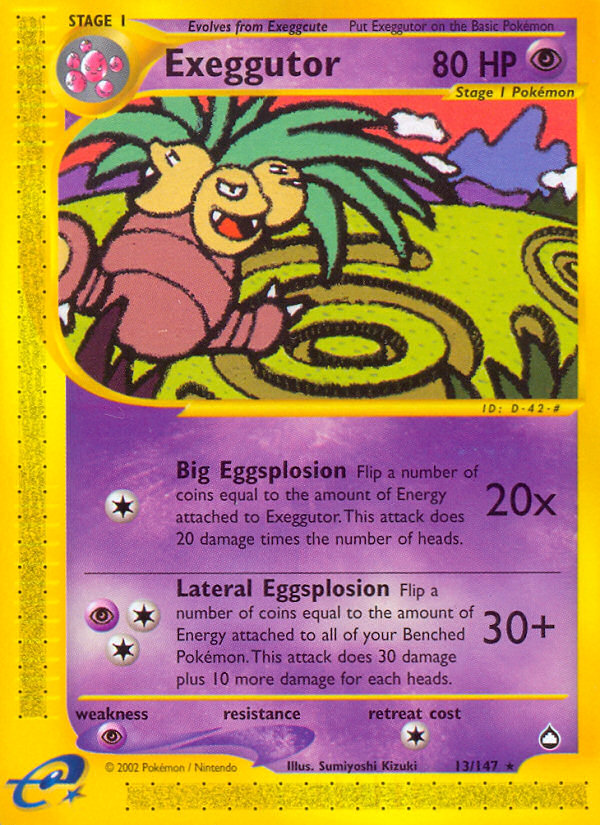 Exeggutor (13/147) [Aquapolis] - Card Brawlers | Quebec | Canada | Yu-Gi-Oh!