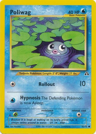 Poliwag (62/75) [Neo Discovery Unlimited] - Card Brawlers | Quebec | Canada | Yu-Gi-Oh!