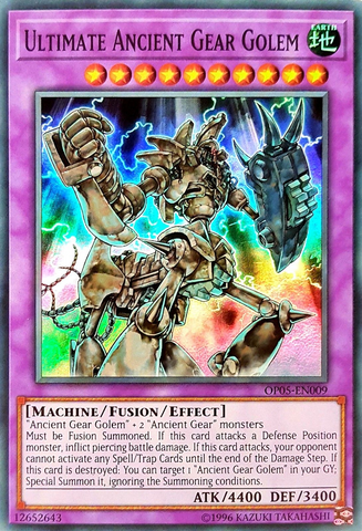 Ultimate Ancient Gear Golem [OP05-EN009] Super Rare - Yu-Gi-Oh! - Card Brawlers | Quebec | Canada |