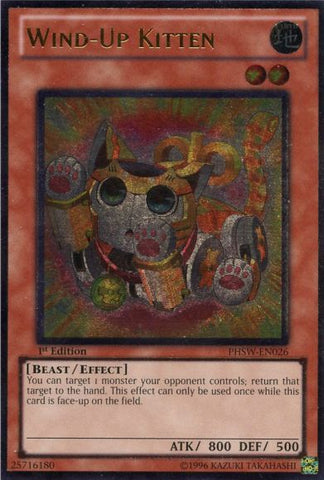 Wind-Up Kitten [PHSW-EN026] Ultimate Rare - Card Brawlers | Quebec | Canada | Yu-Gi-Oh!
